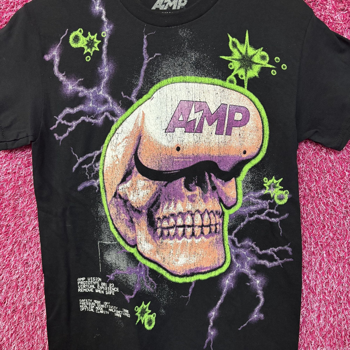 AMP Skull Lightning Black T-Shirt Small product image 2