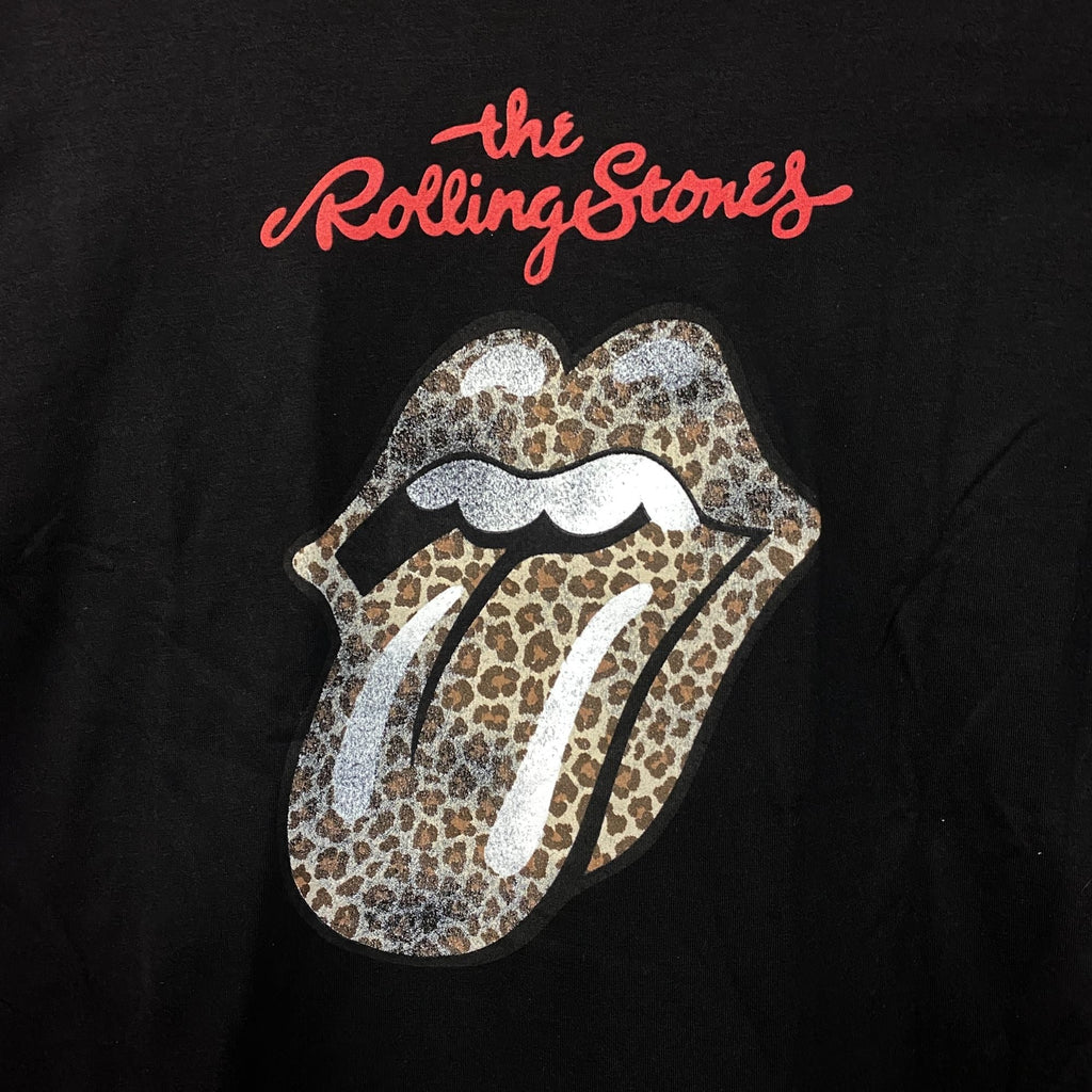 Rolling Stones Leopard Print Tongue Graphic Women's T-Shirt product image 2