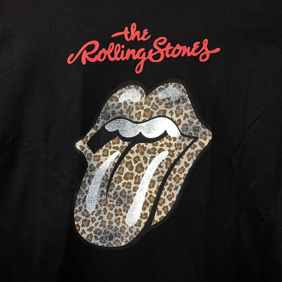 Rolling Stones Leopard Print Tongue Graphic Women's T-Shirt product image 2