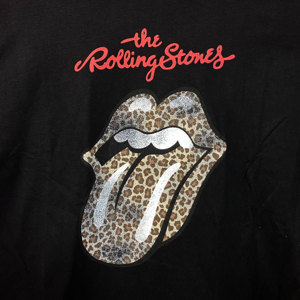 Rolling Stones Leopard Print Tongue Graphic Women's T-Shirt product image 4