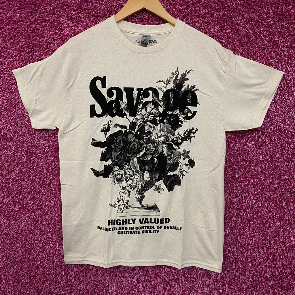 Fashion Nova Savage Flora Graphic T-Shirt Medium product image 1