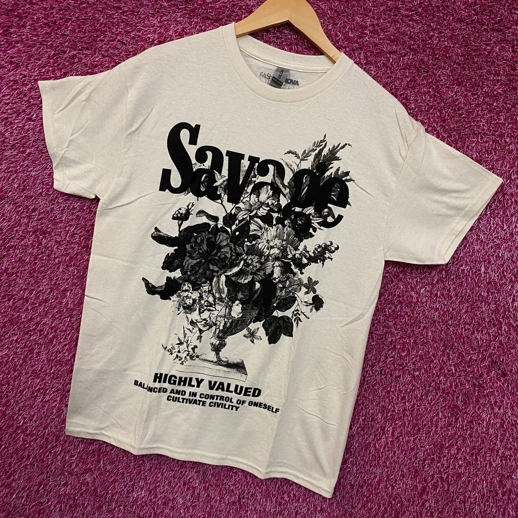 Fashion Nova Savage Flora Graphic T-Shirt Medium product image 3