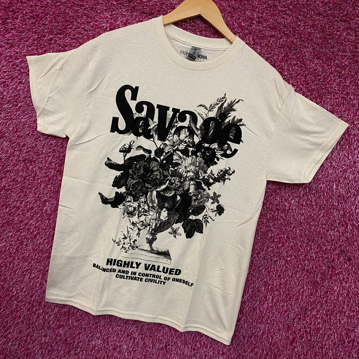 Fashion Nova Savage Flora Graphic T-Shirt Medium product image 3