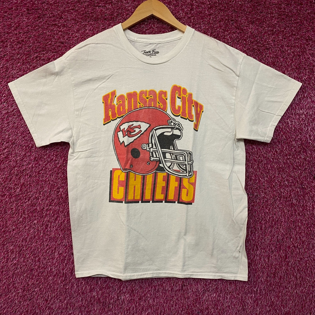 NFL Kansas City Chief Vintage Style Helmet Logo Football product image 1