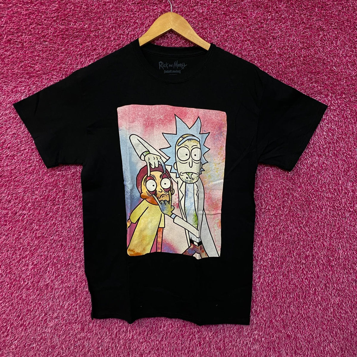 Rick and Morty watercolor eye pull Tshirt size medium product image 1