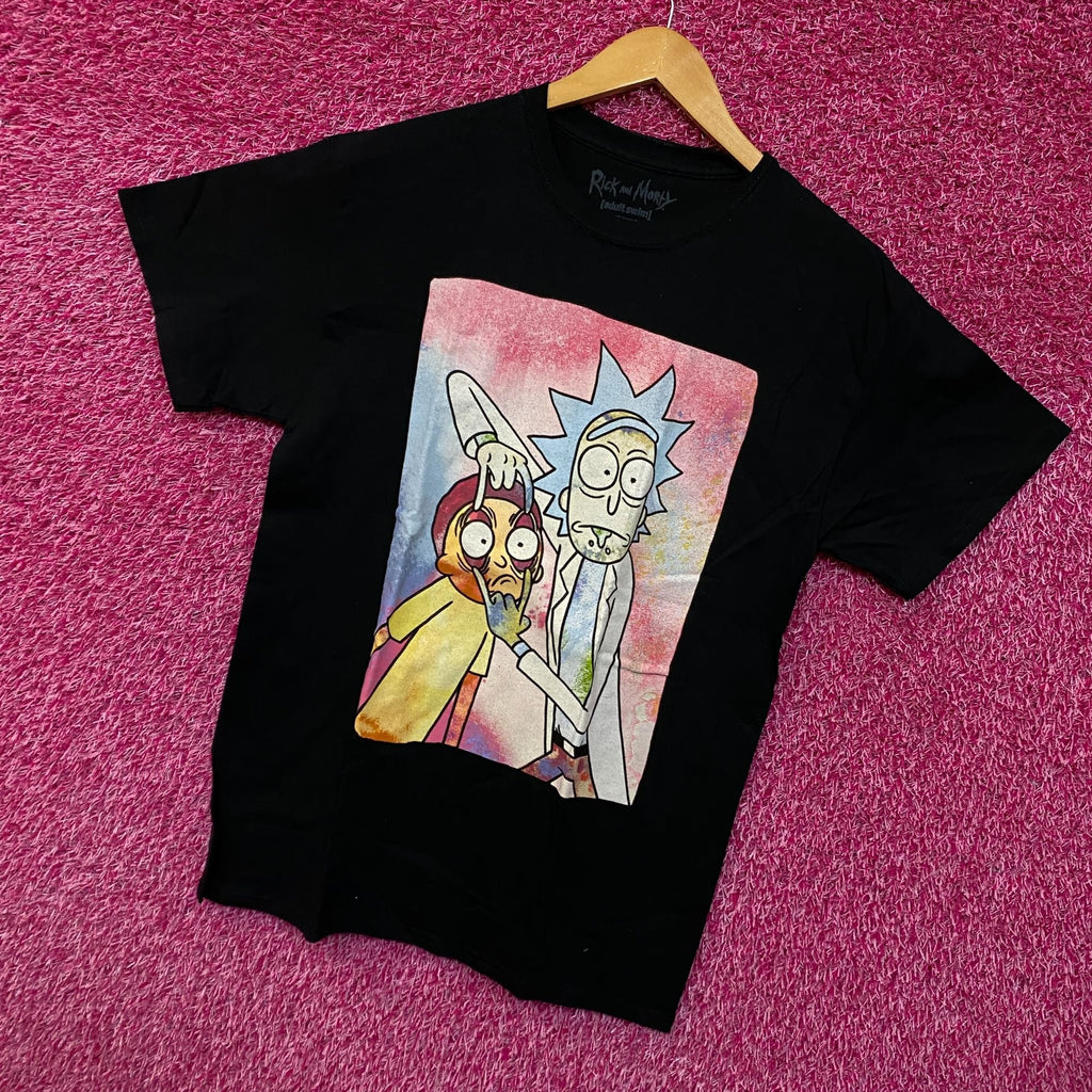 Rick and Morty watercolor eye pull Tshirt size medium product image 3