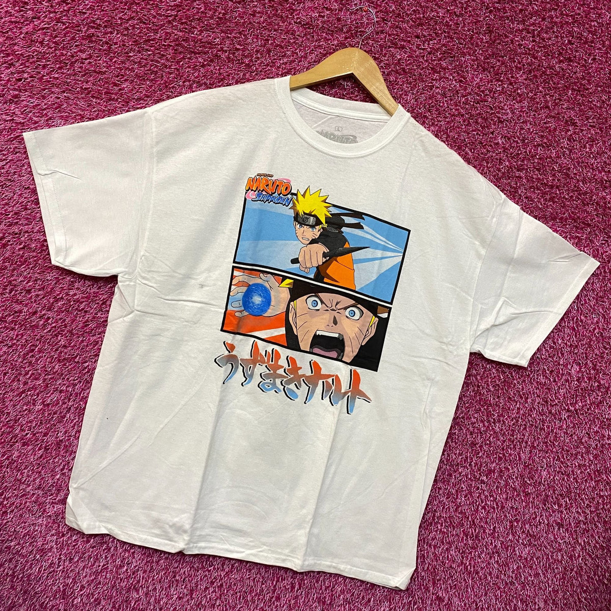 Naruto Uzumaki Flying Rasengan Shippuden Anime Tee L product image 3