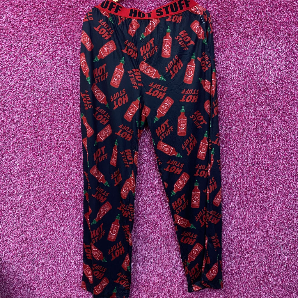 Sriracha Hot Sauce Stuff Pajama Lounge Pants Medium product image 1