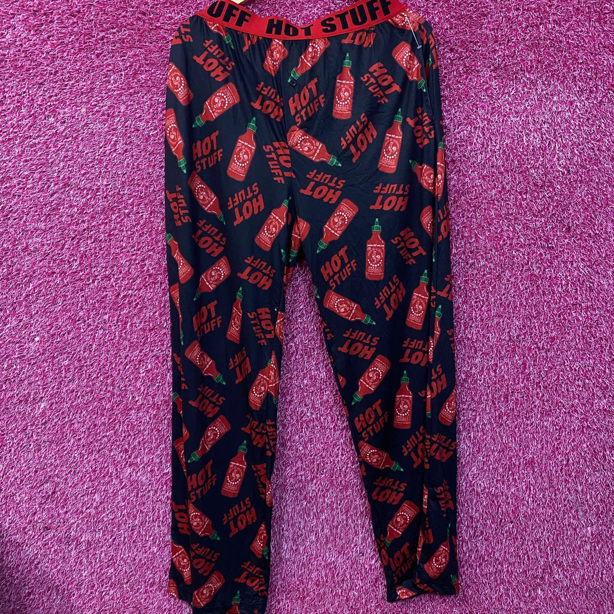 Sriracha Hot Sauce Stuff Pajama Lounge Pants Medium product image 1