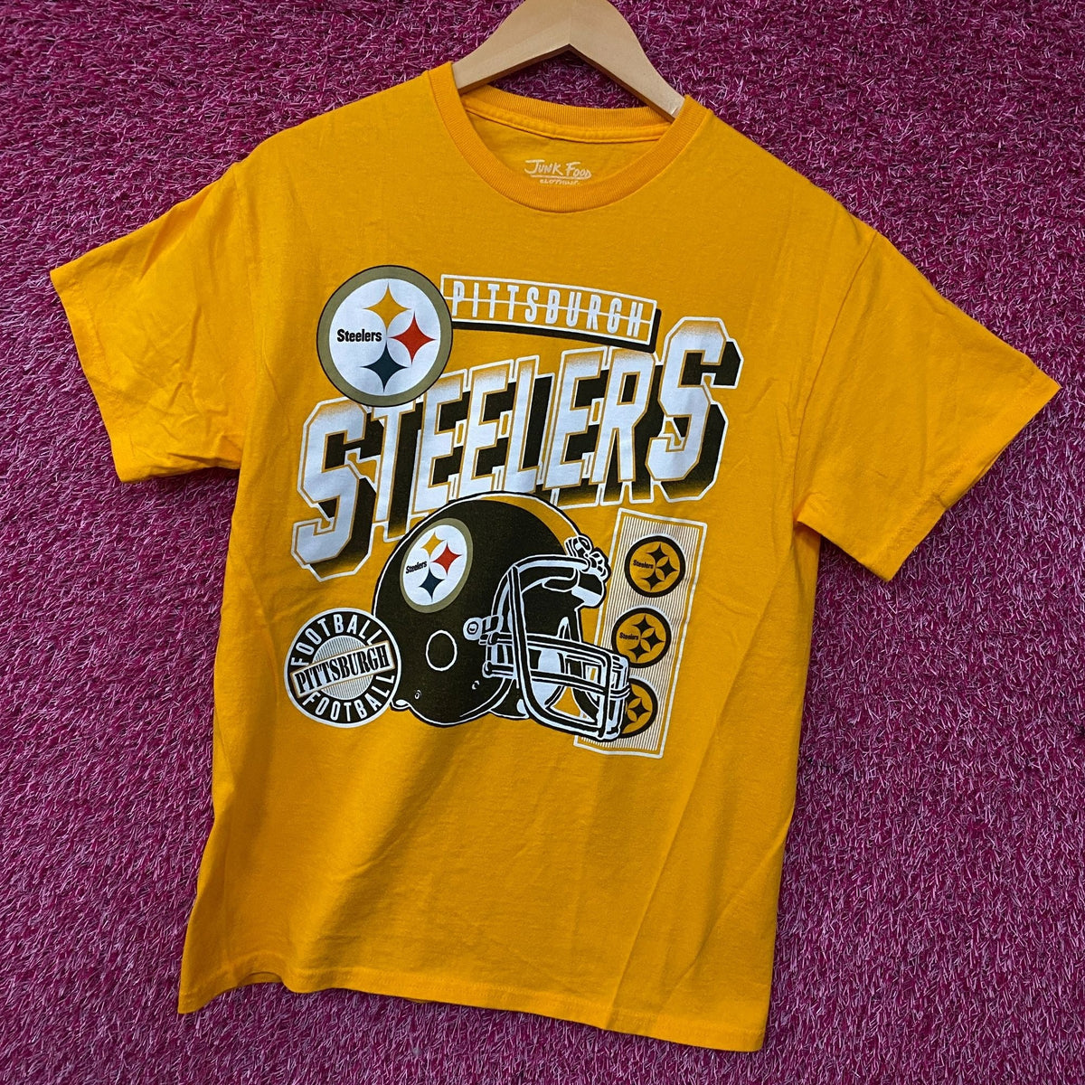 Junk Food Pittsburgh Steelers Checkdown Flea Market T-Shirt product image 3