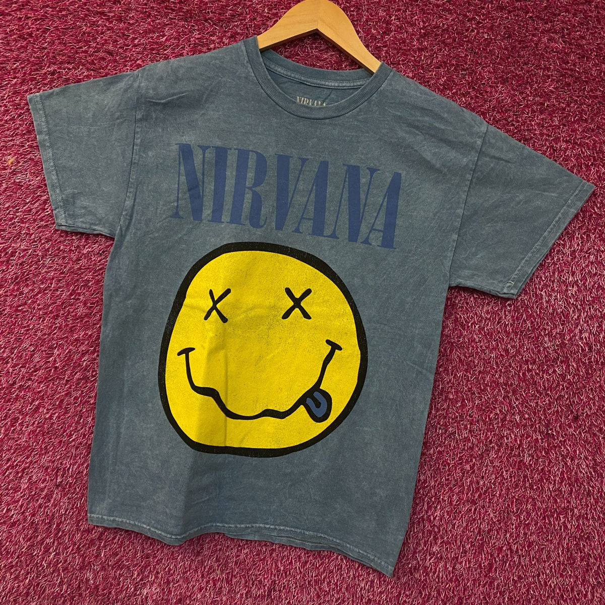 Nirvana Nevermind Dead Smiley Graphic Grunge Band T-Shirt product image 3