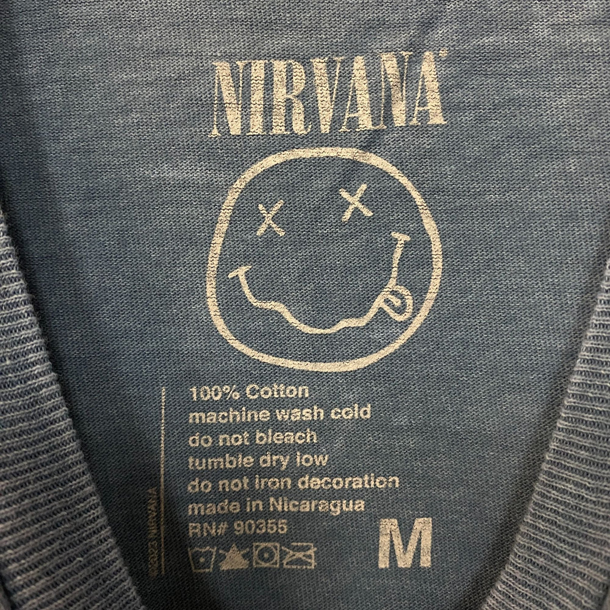 Nirvana Nevermind Dead Smiley Graphic Grunge Band T-Shirt product image 5