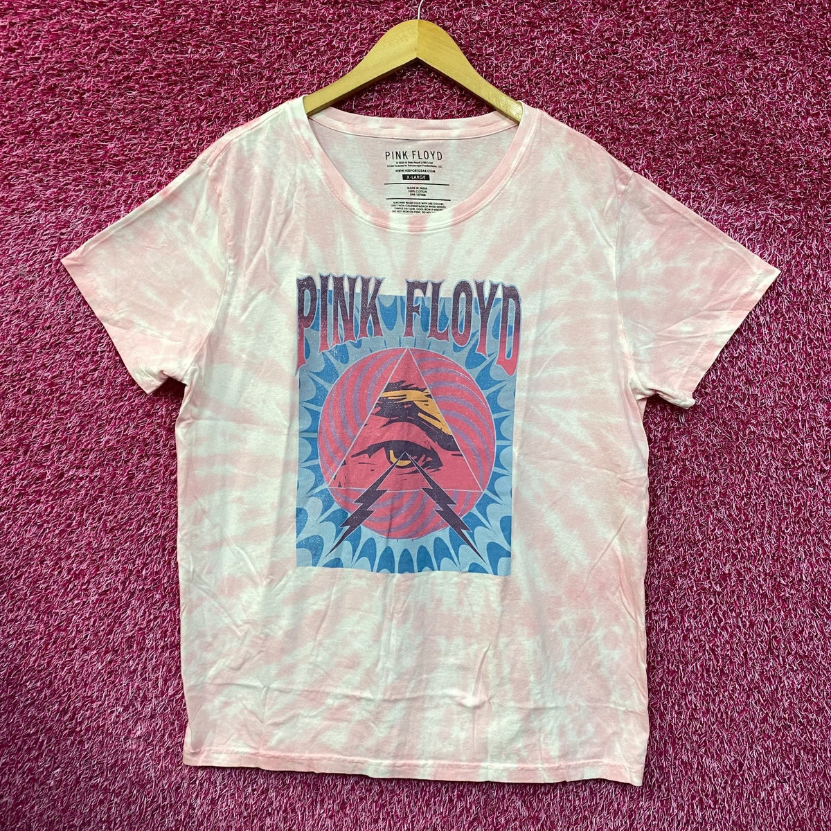 Pink Floyd All Seeing Eye Rock tie dye Tshirt size Extra product image 1