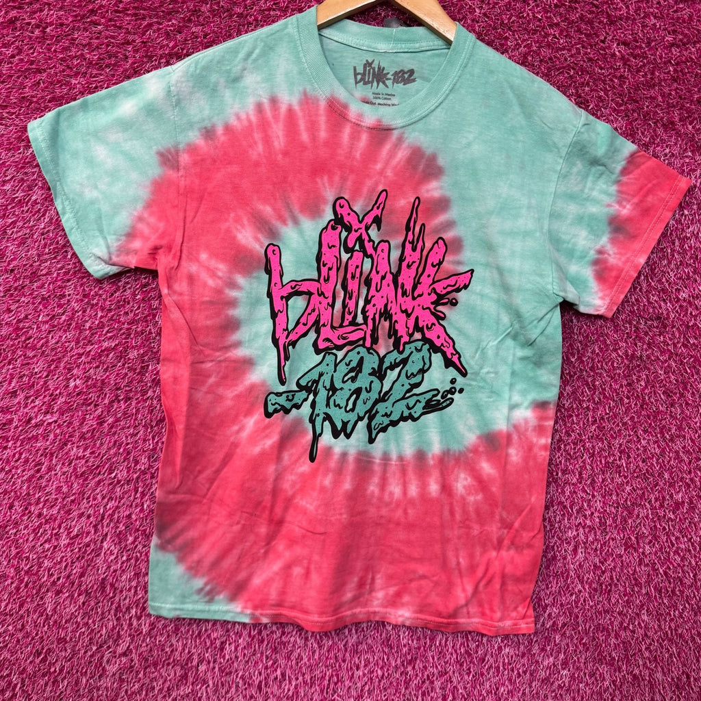 Blink-182 Toxic Sludge Spell Out Pop Punk Band Tie Dye M product image 1