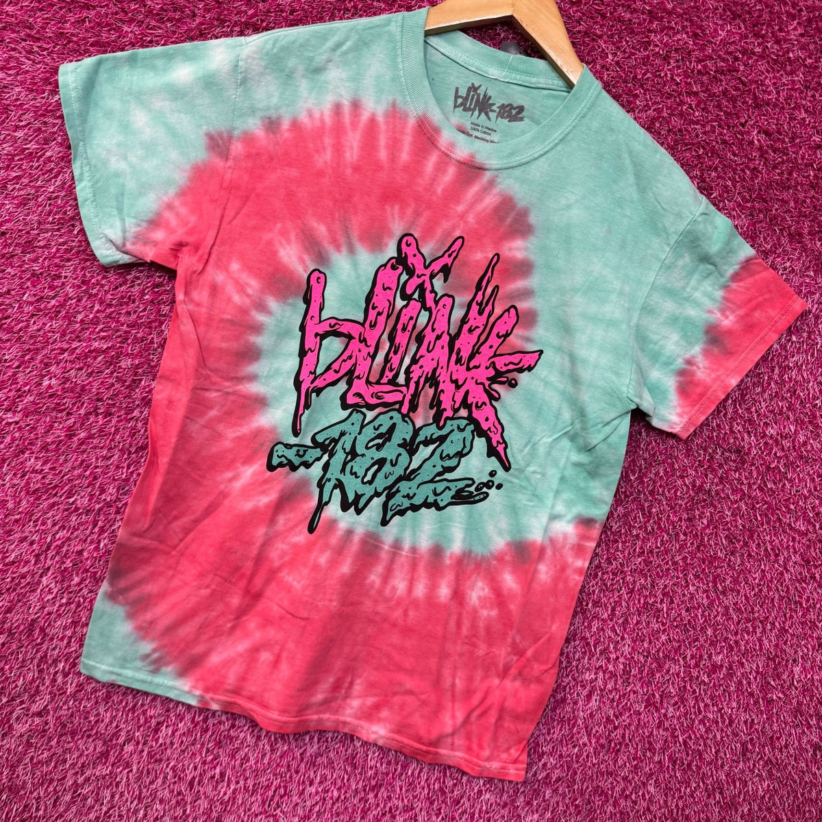 Blink-182 Toxic Sludge Spell Out Pop Punk Band Tie Dye M product image 3