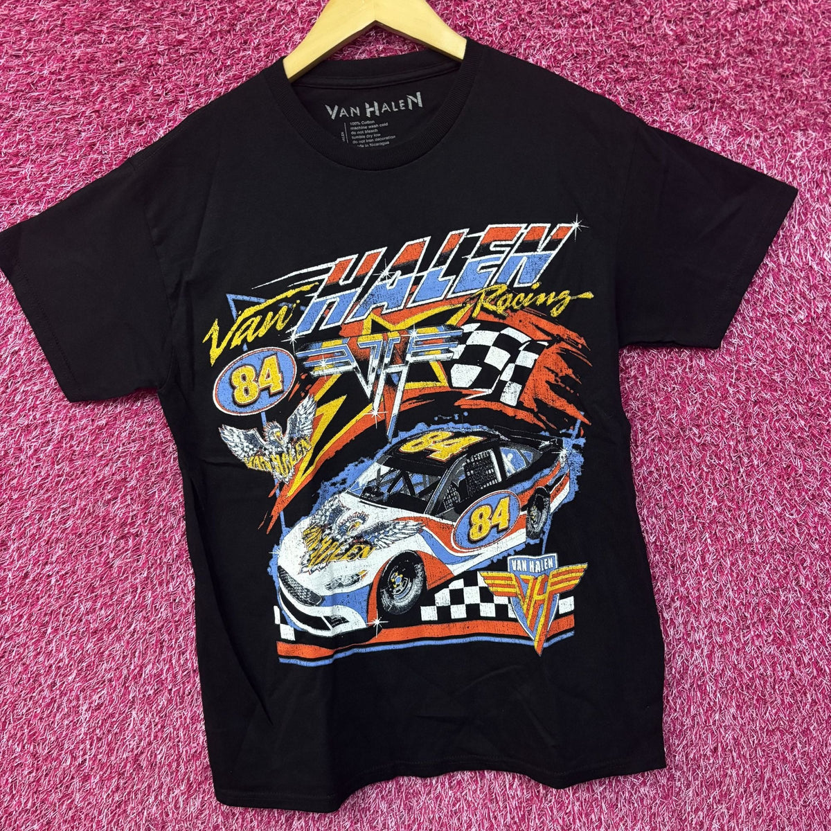 Van Halen Racing Black Graphic T-Shirt Small product image 2