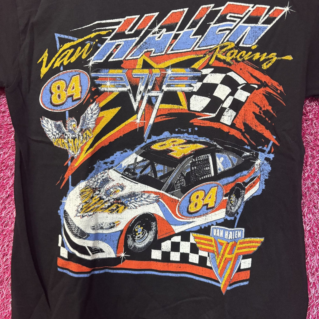 Van Halen Racing Black Graphic T-Shirt Small product image 3