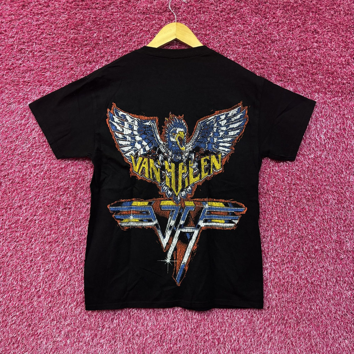Van Halen Racing Black Graphic T-Shirt Small product image 4