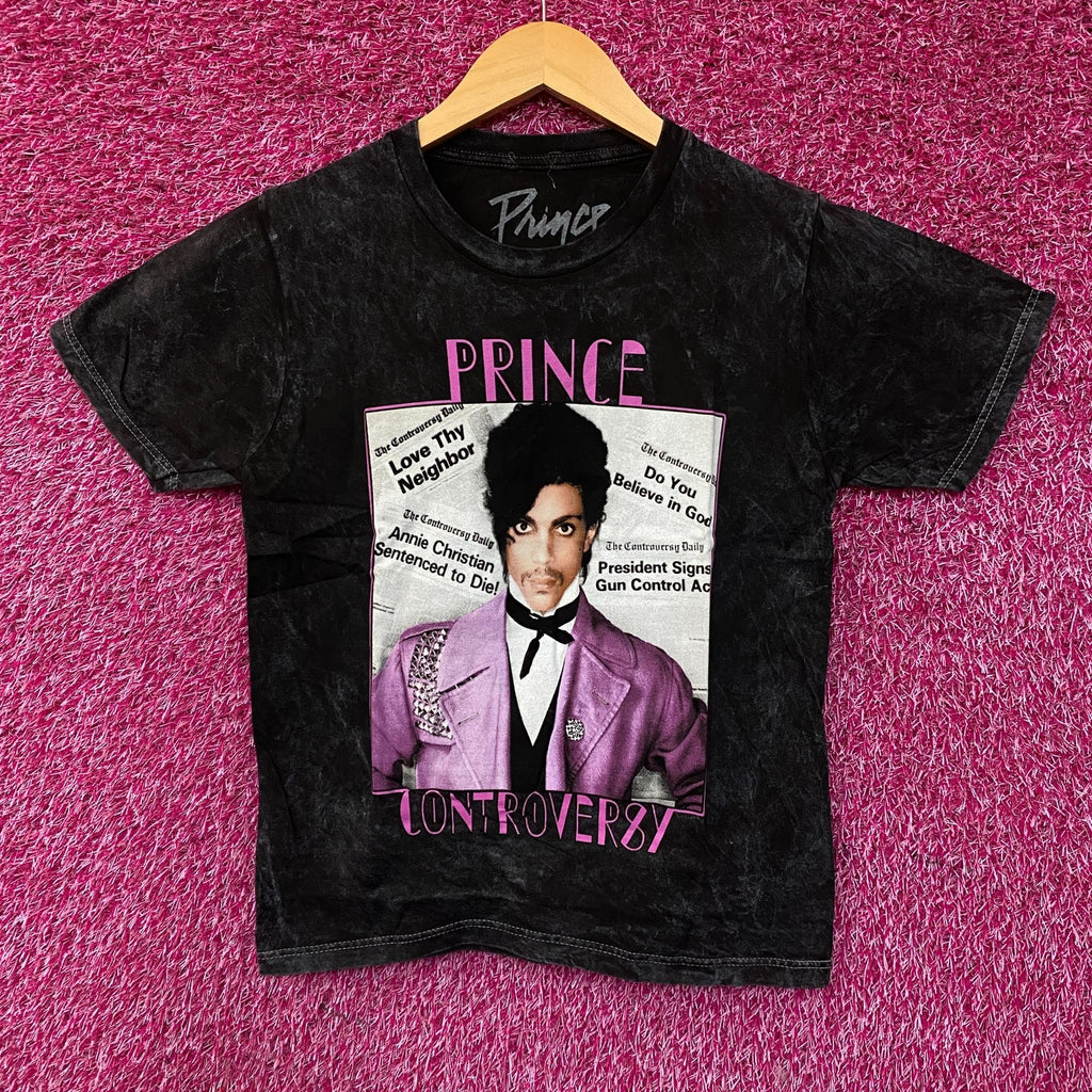 Prince Controversy Washed Acid-Wash Graphic T-Shirt Small product image 5