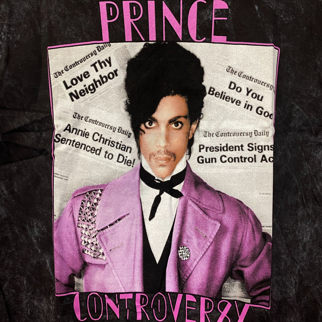 Prince Controversy Washed Acid-Wash Graphic T-Shirt Small product image 2