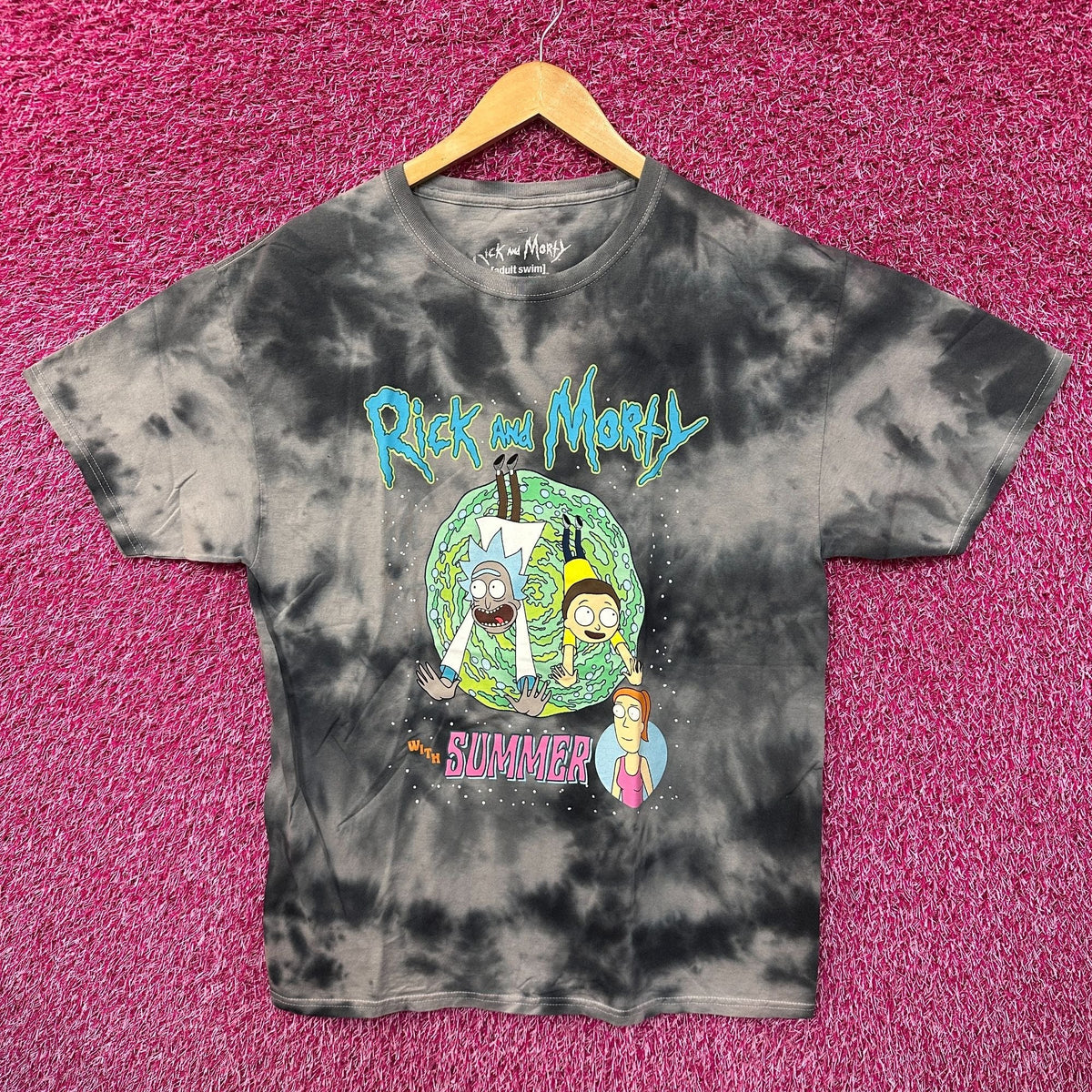Rick & Morty with Summer Cartoon Series Adult Swim Tie Dye L product image 1