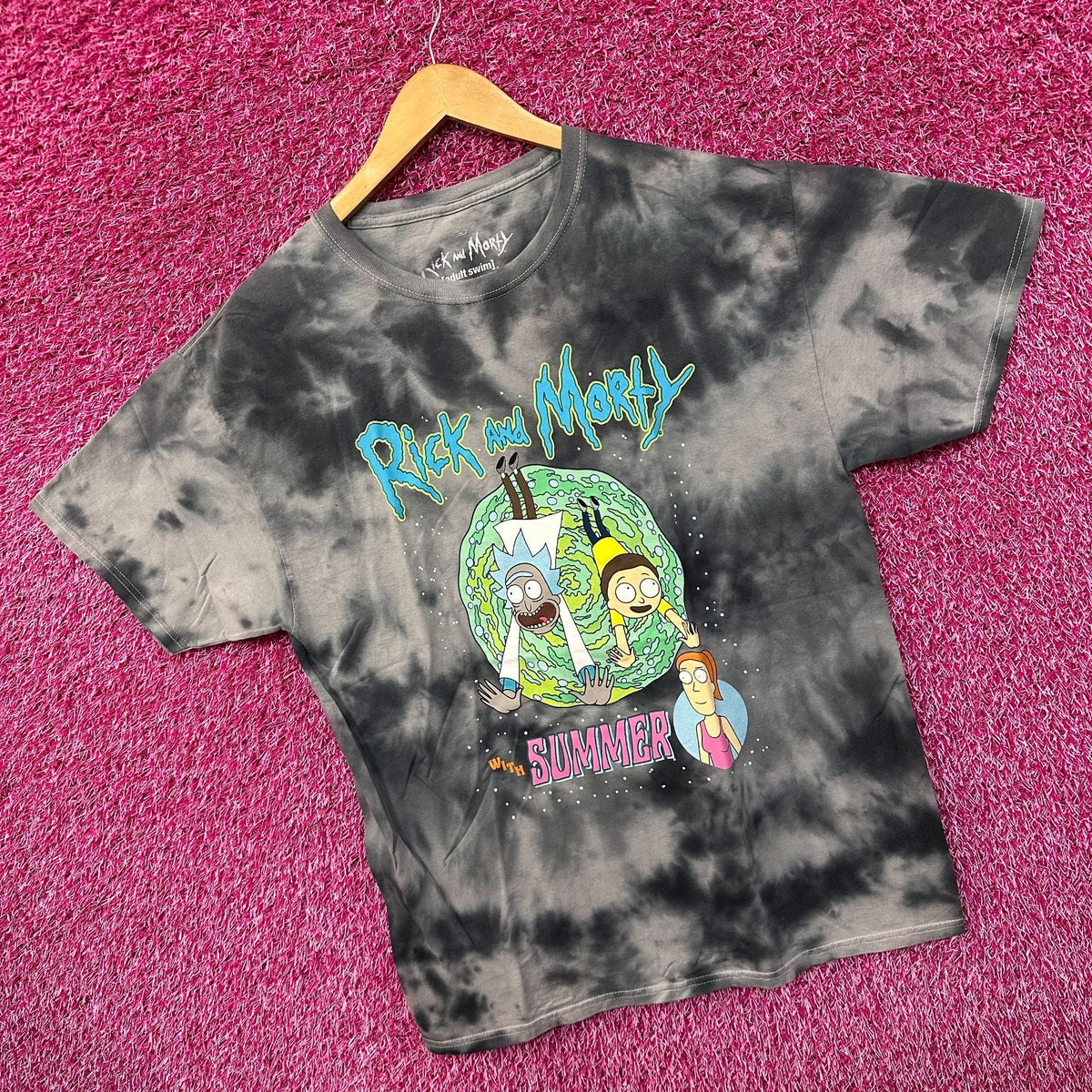 Rick & Morty with Summer Cartoon Series Adult Swim Tie Dye L product image 3