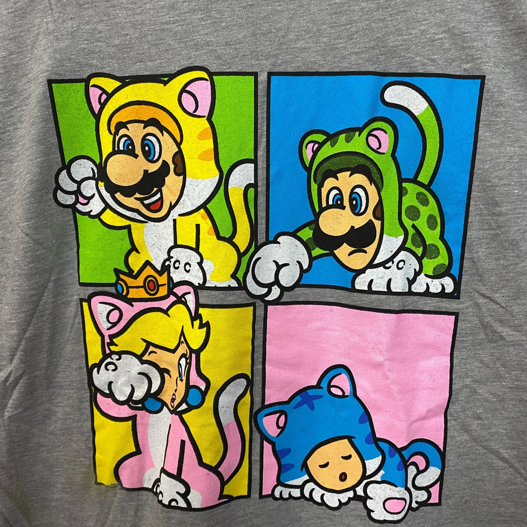 Super Mario Bros Furry Peach Toad Luigi Nintendo Tee L product image 2