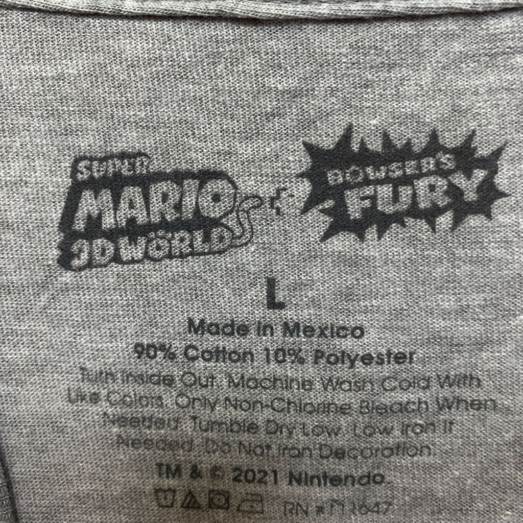 Super Mario Bros Furry Peach Toad Luigi Nintendo Tee L product image 4