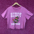 Rebellious One Strawberry Matcha Graphic Women's Crop Top XL