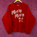 Junk Food Merry Graphic Fleece Sweatshirt Large product image 1