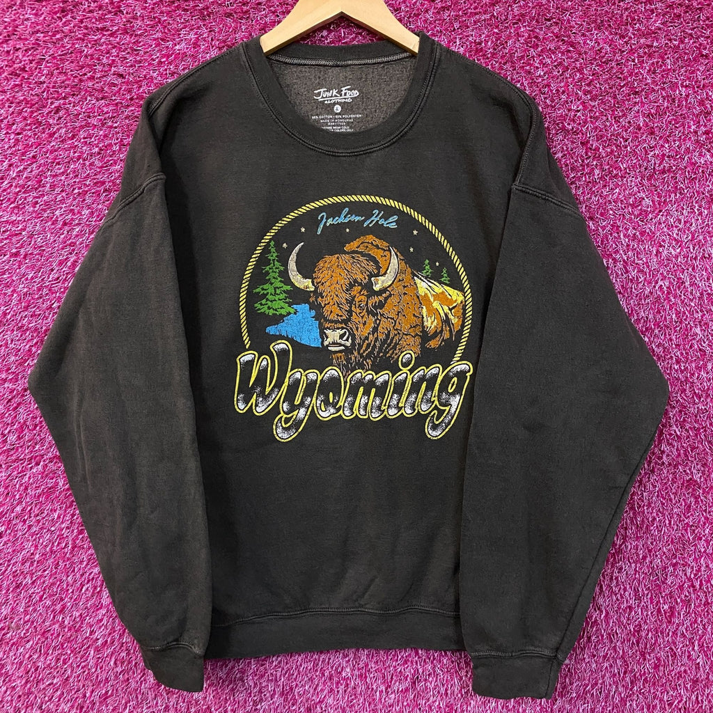 Junk Food Clothing Wyoming Bison Graphic Crewneck product image 1