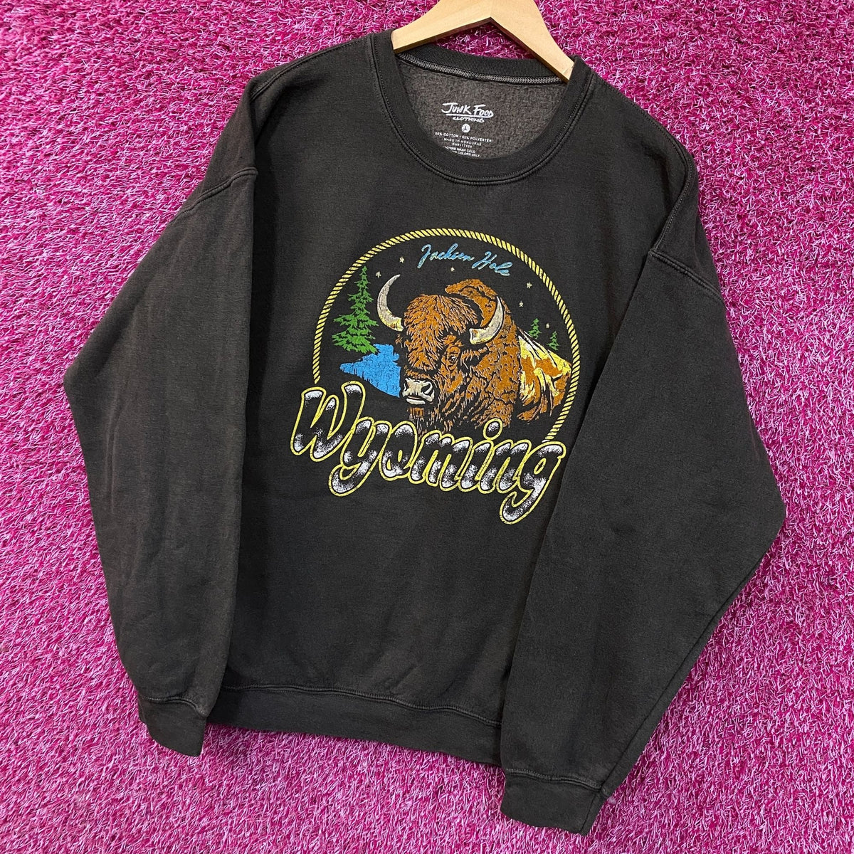 Junk Food Clothing Wyoming Bison Graphic Crewneck product image 3