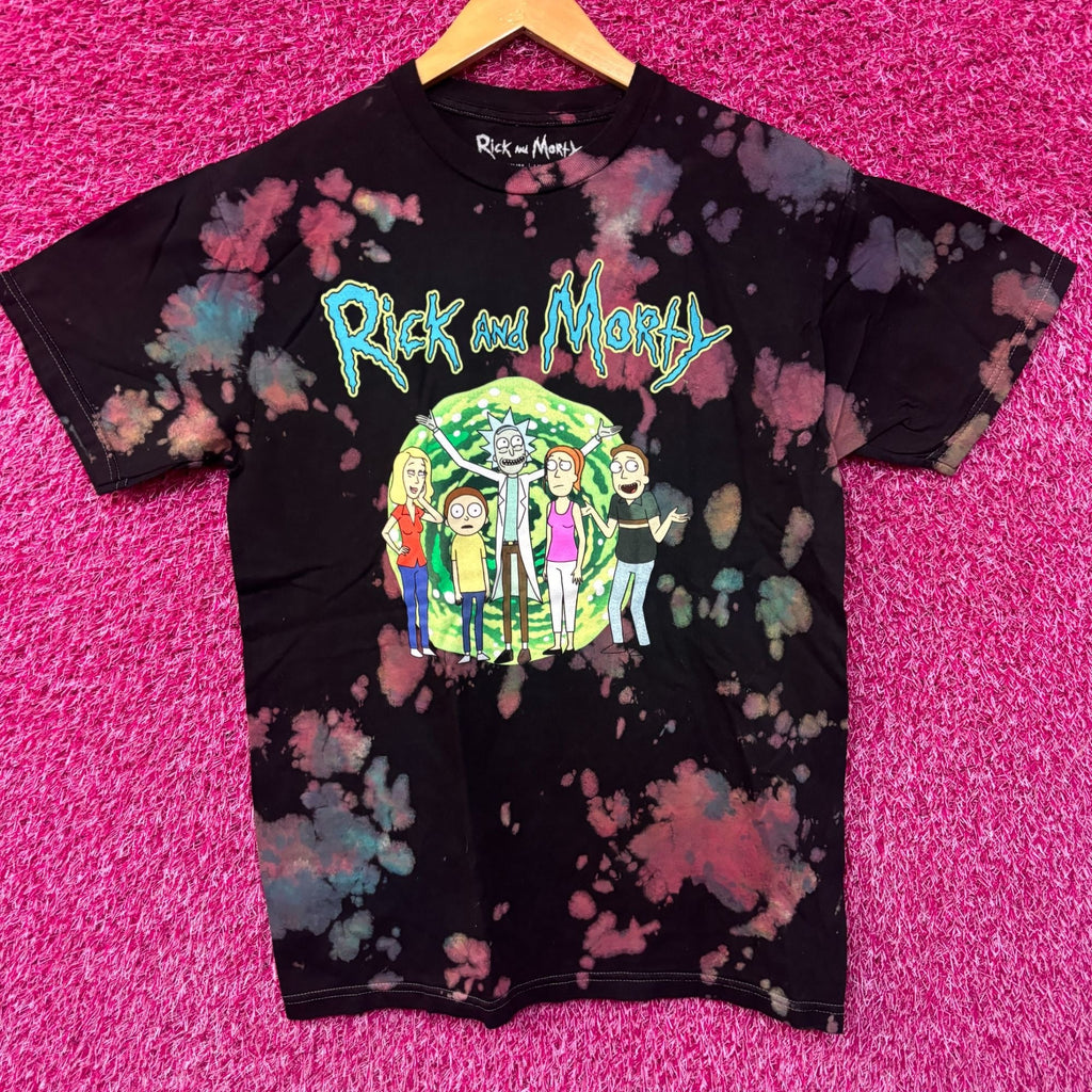 Rick and Morty Family Portrait tiedye T-shirt size medium product image 1