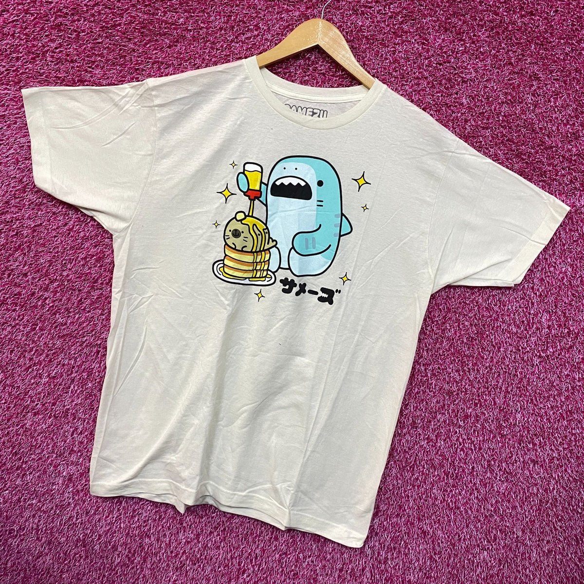 Samezu Tiger Eating Yummy on the Pancake Stack Kawaii Tee L product image 3