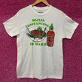 Social distancing is hard damn siracha Tshirt size medium product image 1
