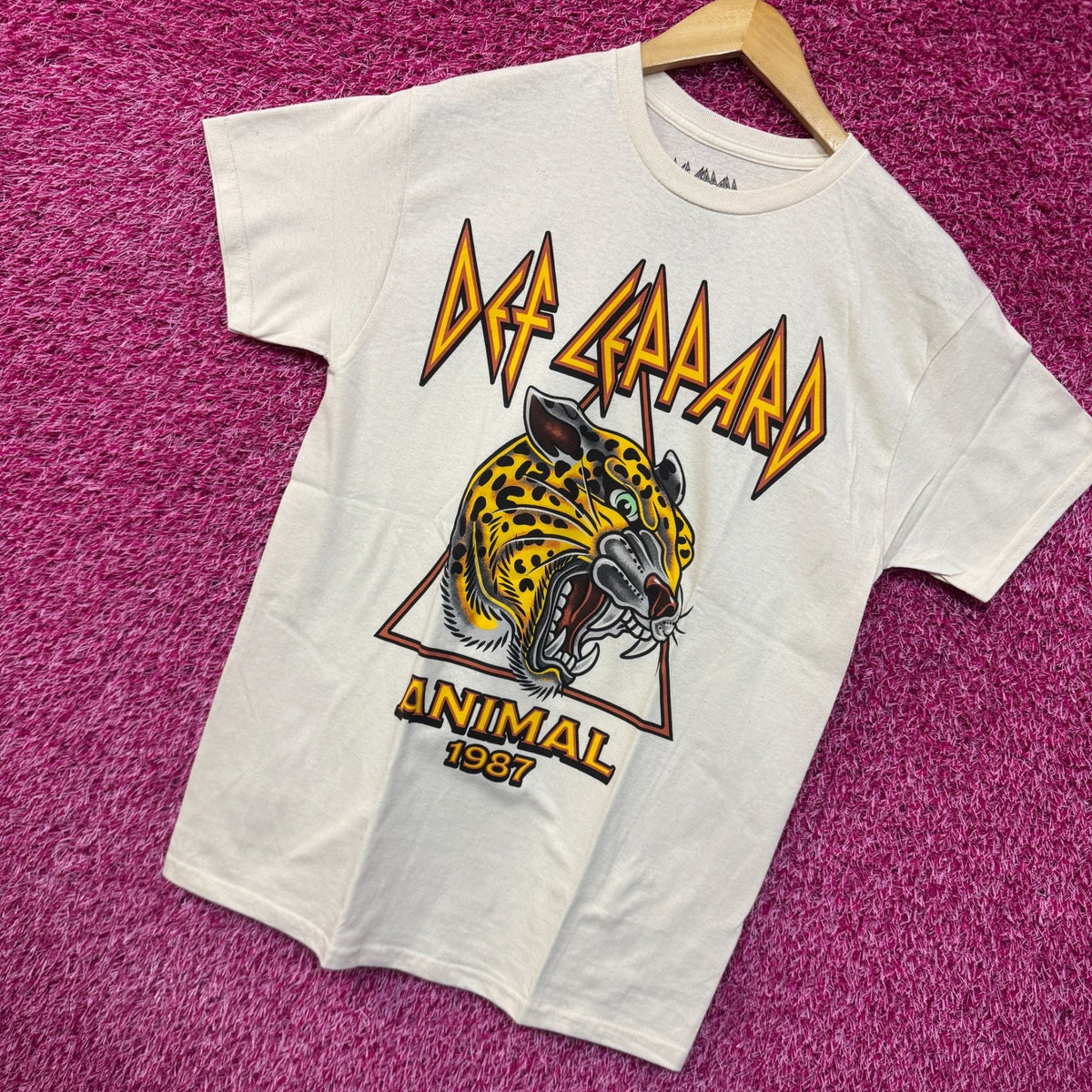 Def Leppard Animal 1987 Americana Tattoo Heavy Metal Tee M product image 3