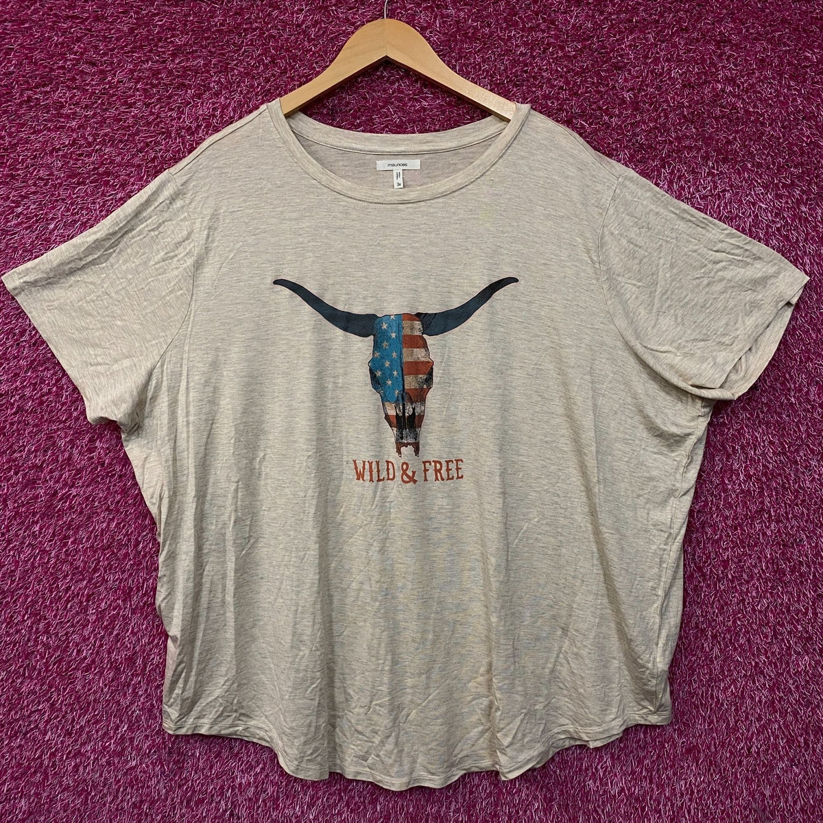Maurices Americana Wild & Free Graphic T-Shirt 3XL product image 1