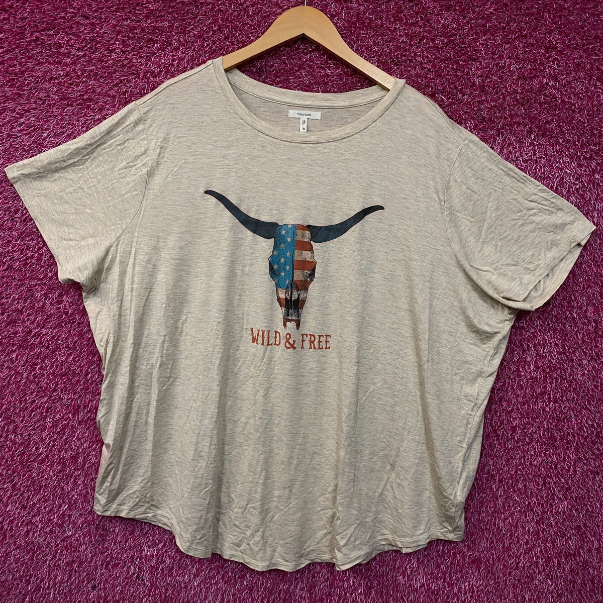 Maurices Americana Wild & Free Graphic T-Shirt 3XL product image 3