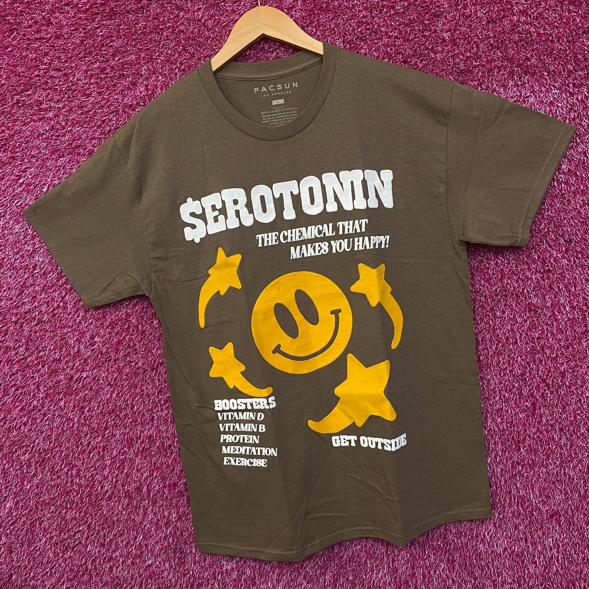 Pacsun Serotonin Retro Style Graphic T-Shirt Large product image 3