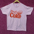 Coca-Cola Share Hearts Coke Pink Graphic T-Shirt Medium product image 1