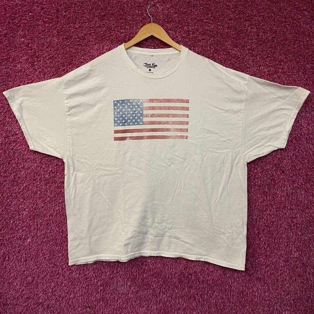 Junk Food Brand Distressed American Flag Graphic T-Shirt 2XL product image 1
