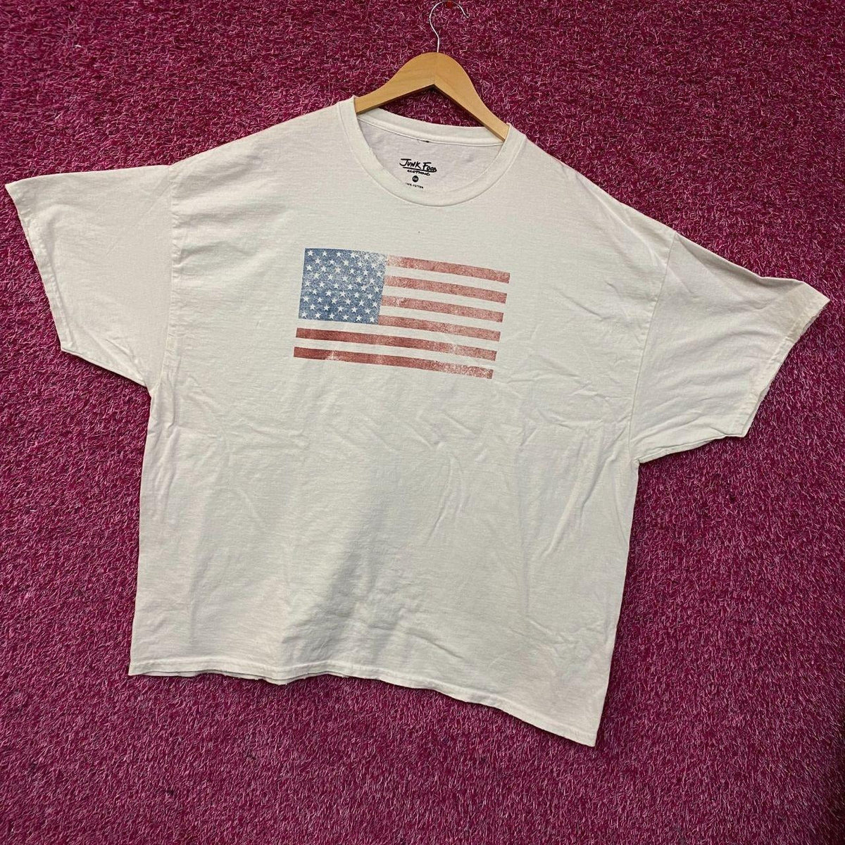 Junk Food Brand Distressed American Flag Graphic T-Shirt 2XL product image 3