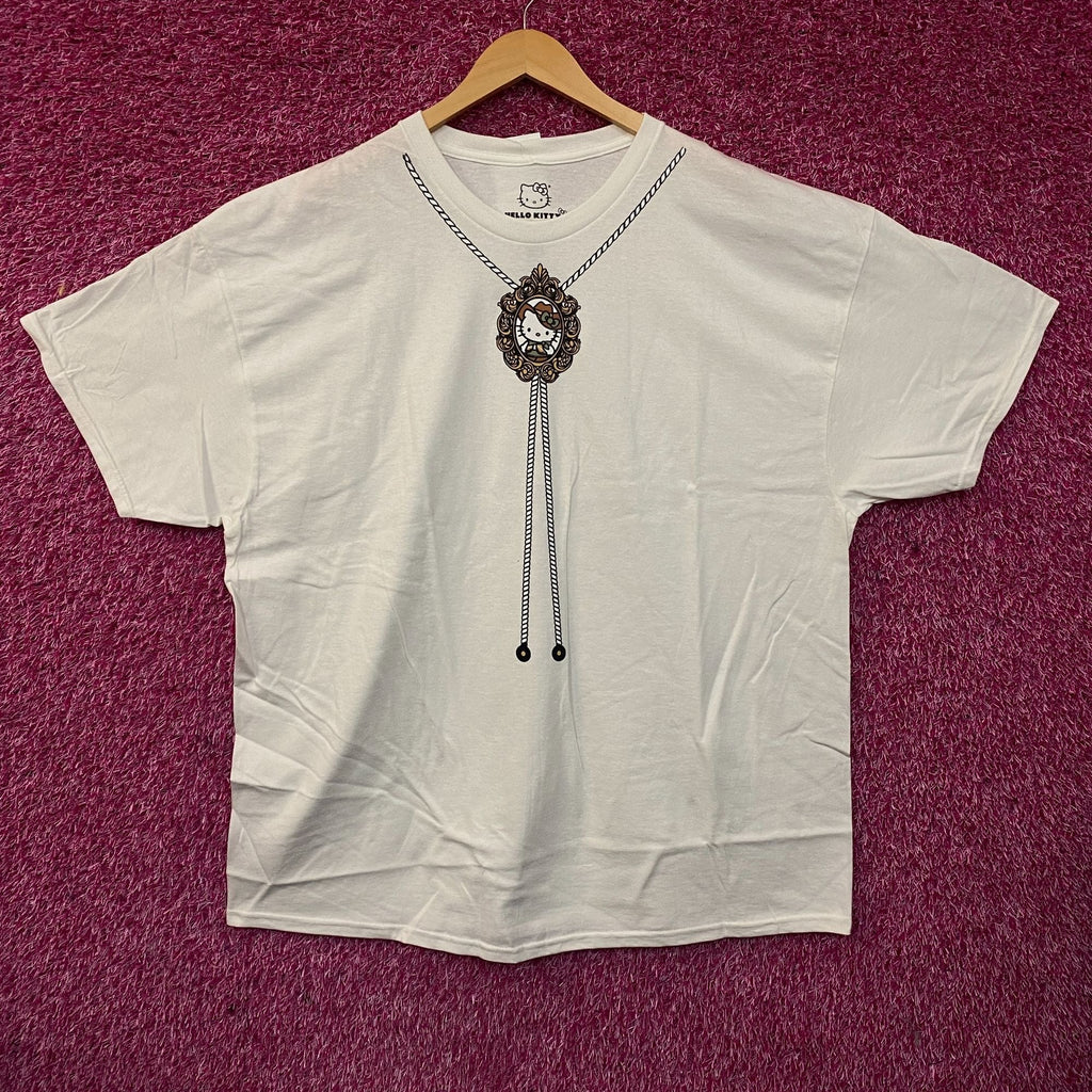 Sanrio Hello Kitty Bolo Tie Cute Graphic T-Shirt Large 2XL product image 5