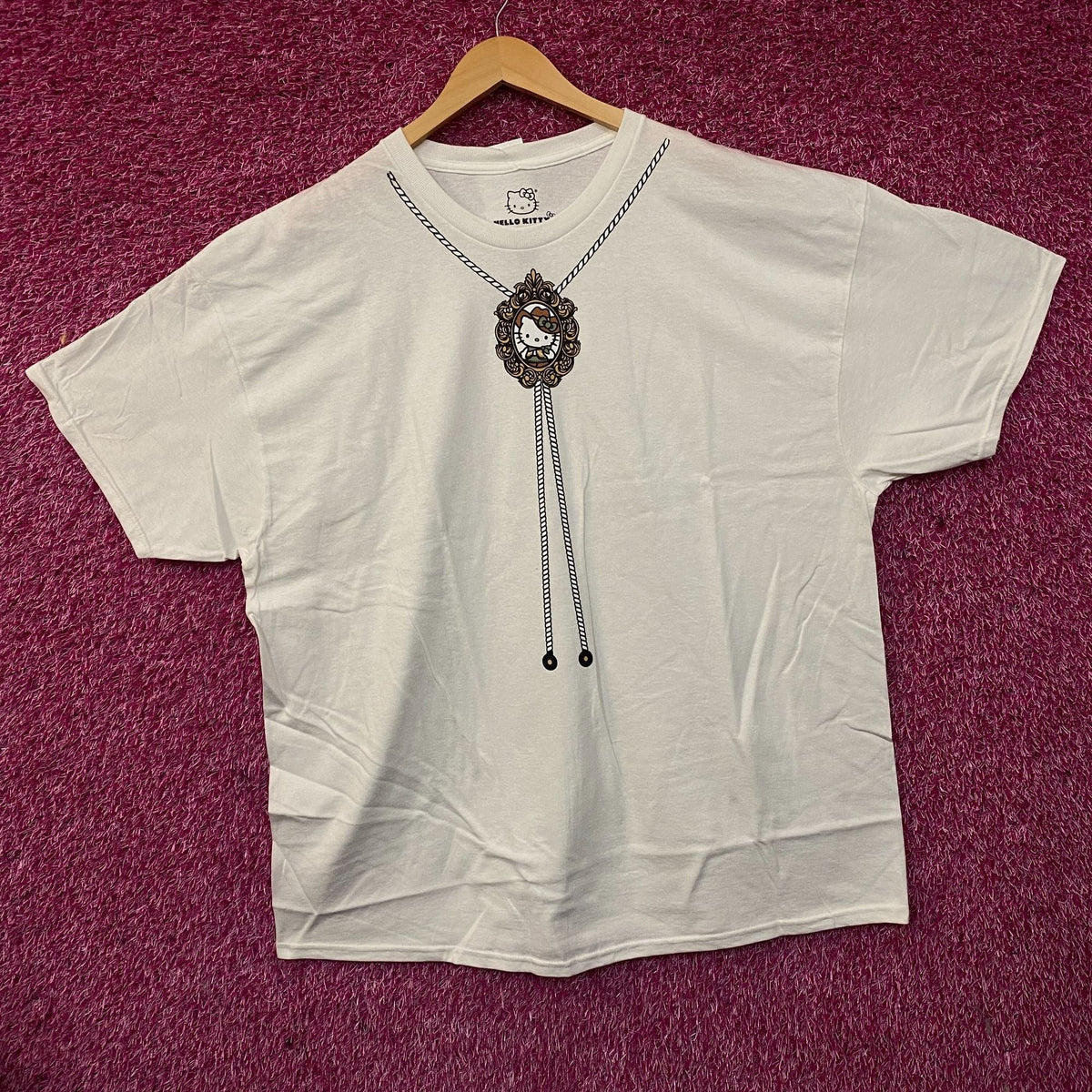 Sanrio Hello Kitty Bolo Tie Cute Graphic T-Shirt Large 2XL product image 3