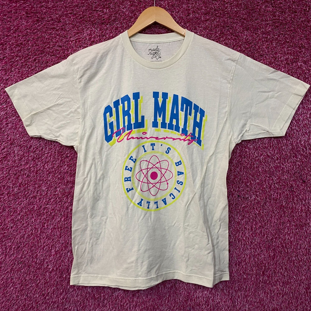 Bioworld "Girl Math University" Graphic T-shirt Large product image 1