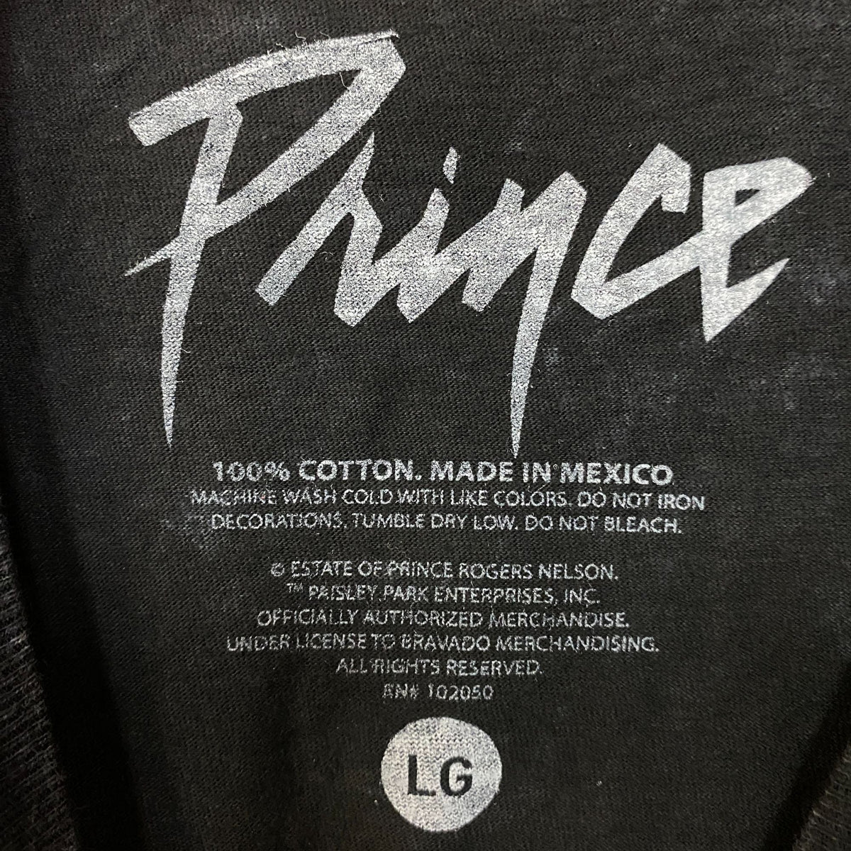 Prince Controversy Washed Acid-Wash Graphic T-Shirt Large product image 4