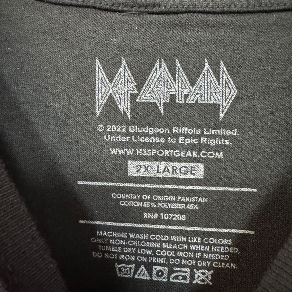 Def Leppard All Timers Union Jack Heavy Metal Band Tee 2XL product image 4
