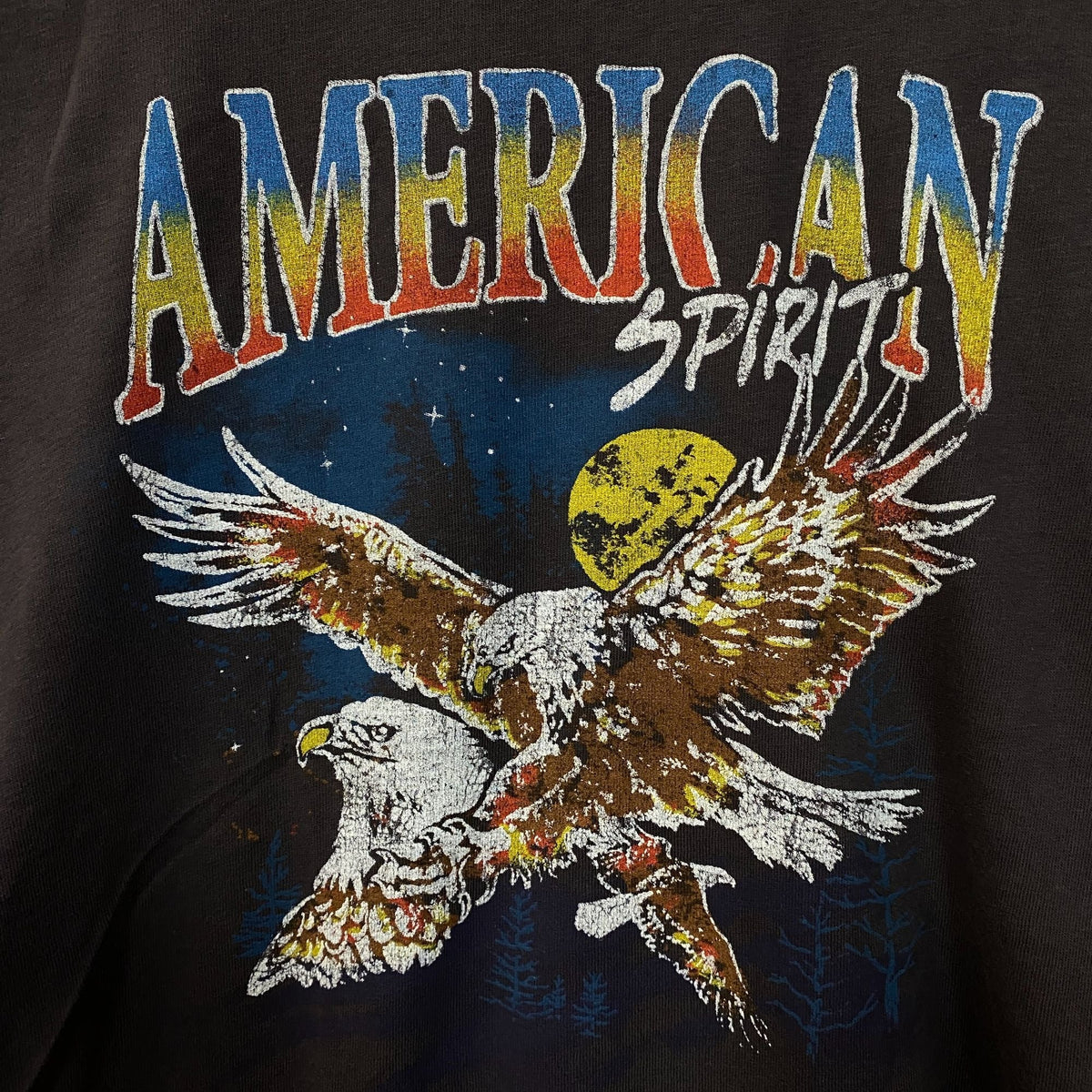 American Spirit Eagle Flying Through the Night Tshirt size product image 2