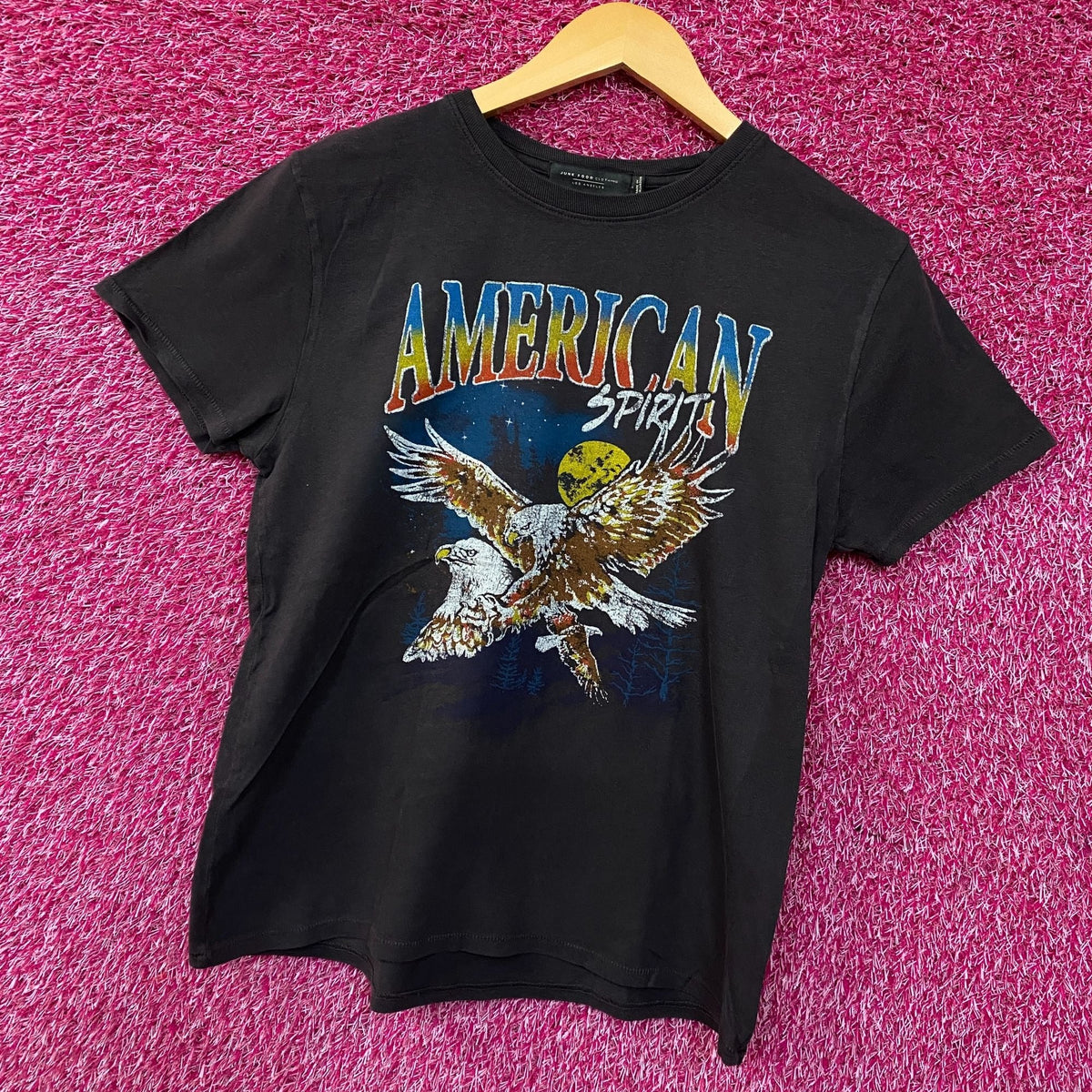 American Spirit Eagle Flying Through the Night Tshirt size product image 3