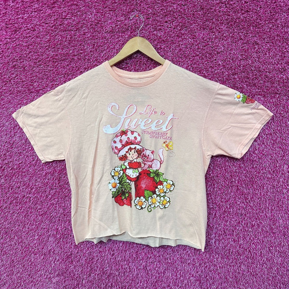 Strawberry Shortcake and Custard Lifes Sweet Crop Top L product image 1